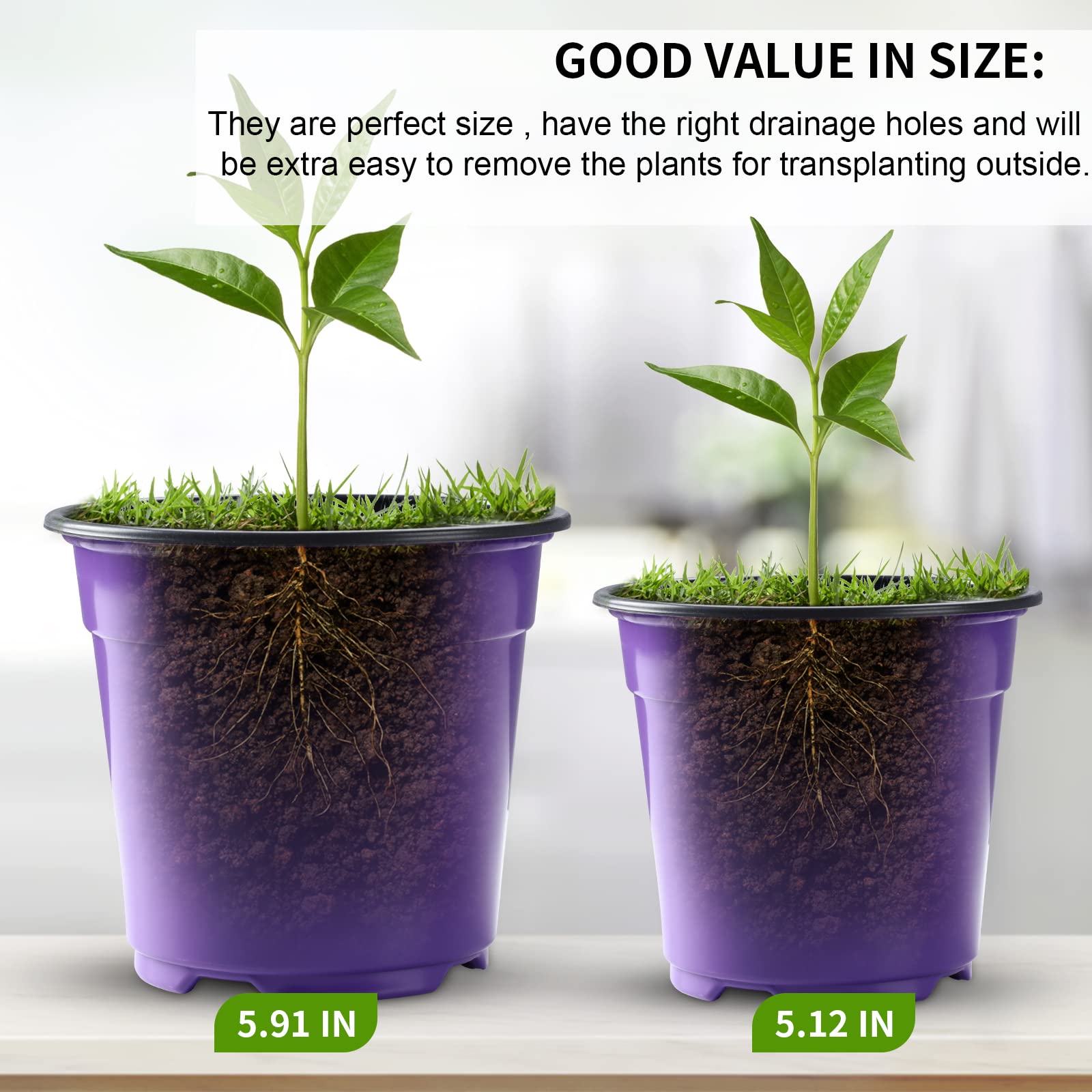 Oubest thickened-plastic seedling pots resist cracking during handling