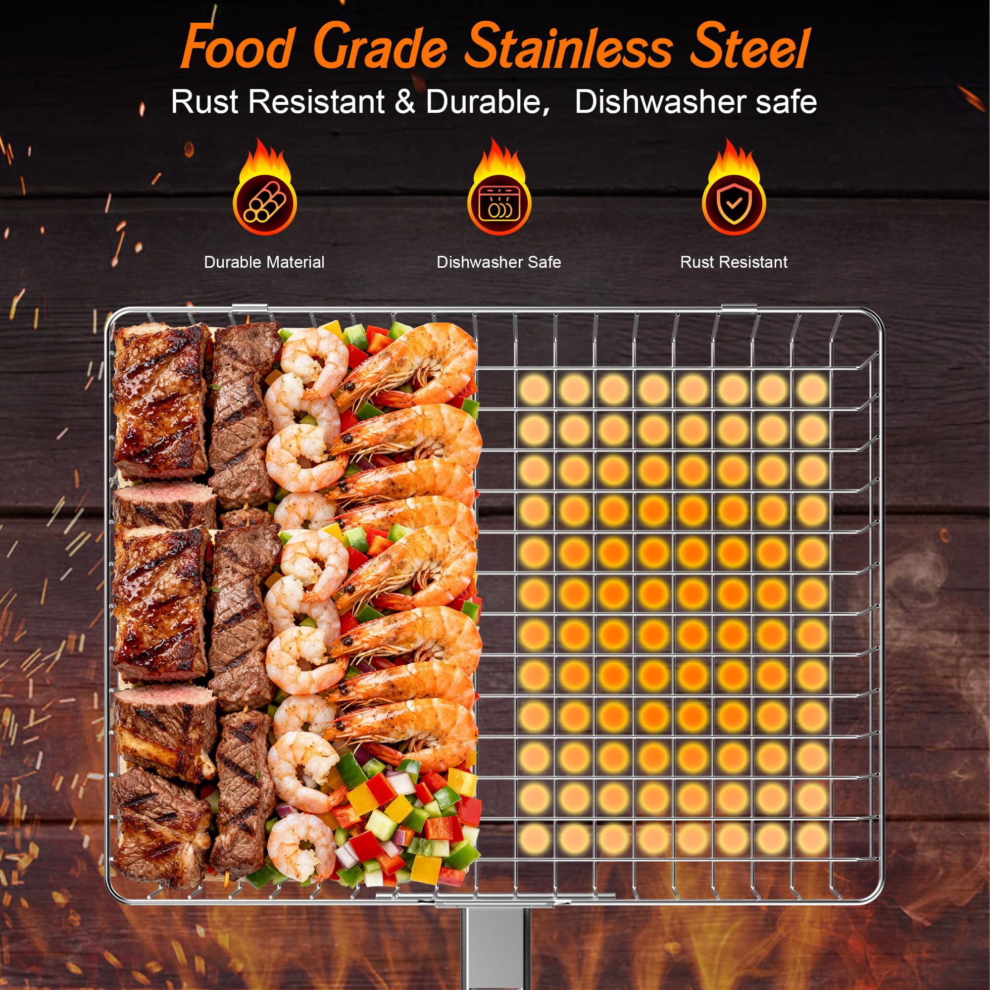 OUBRTS stainless steel construction rust resistant and durable