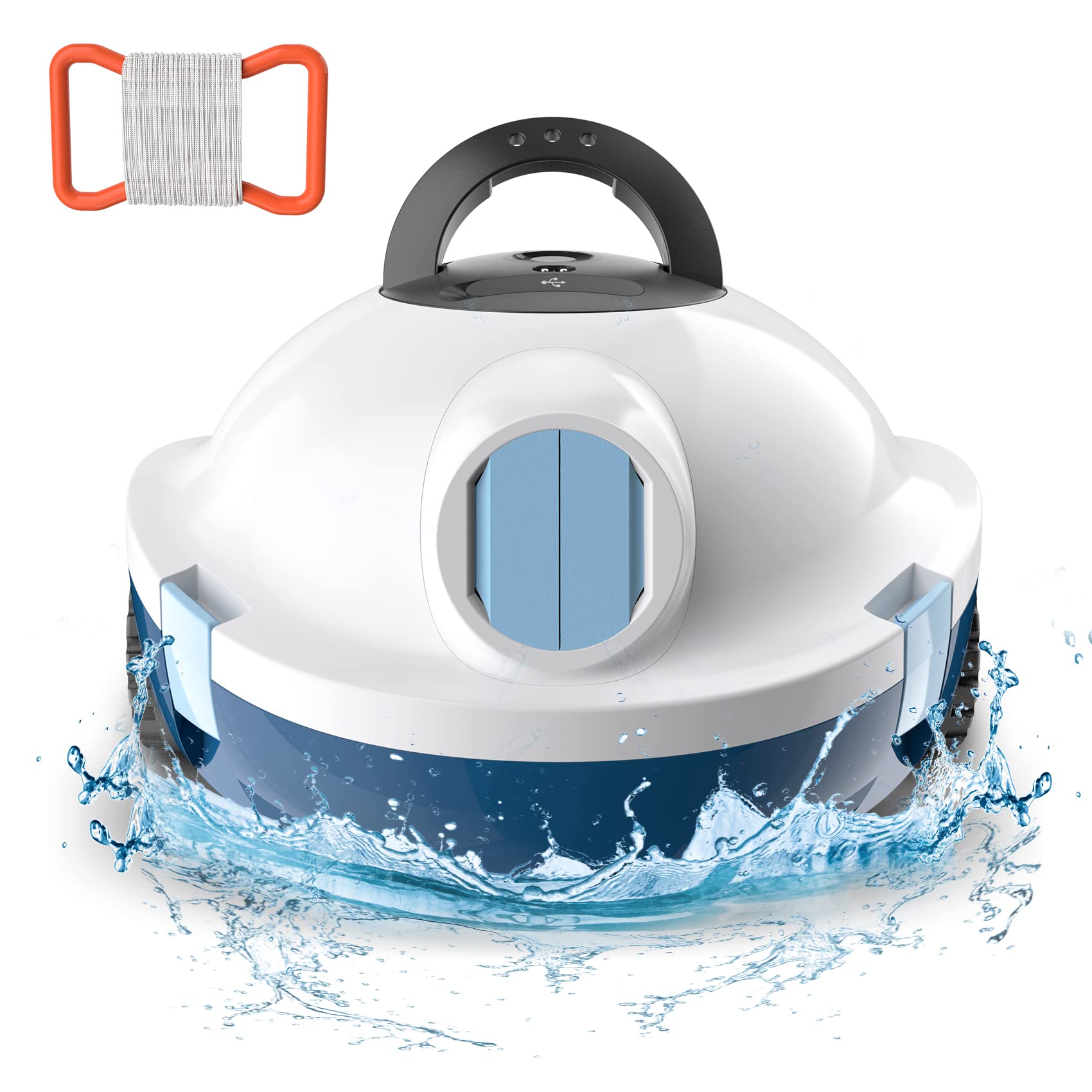 OUCAXIA Y10 cordless-operation enables pool cleaning without hoses for all pool types.