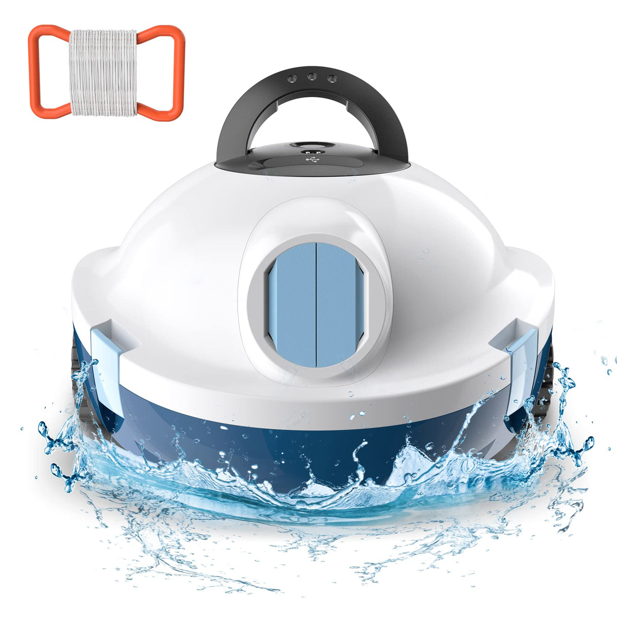 OUCAXIA Y10 cordless-operation enables pool cleaning without hoses for all pool types.
