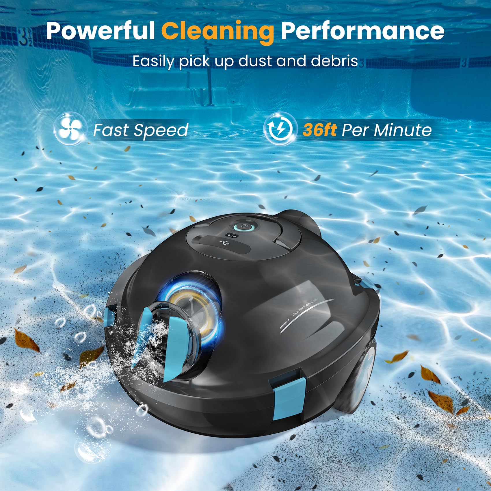 OUCAXIA Y10 battery pack highlights long runtime for uninterrupted cleaning sessions