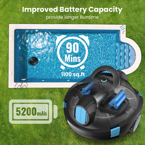OUCAXIA Y10 edge-running demonstrates precise edge cleaning near pool walls