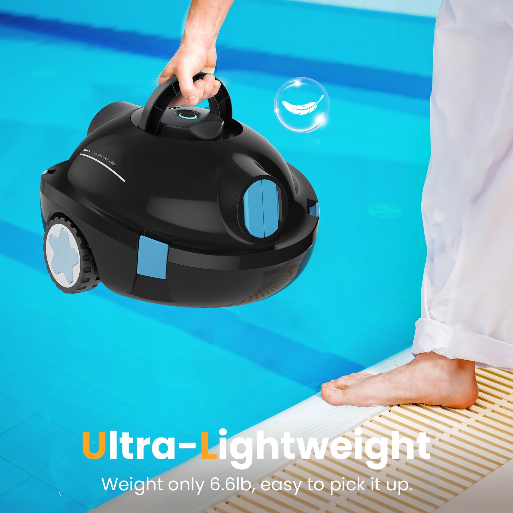 OUCAXIA Y10 lightweight design makes carrying between pools effortless