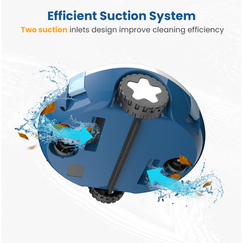 OUCAXIA Y10-smart-navigation-36ft enables efficient coverage in zig-zag pattern.