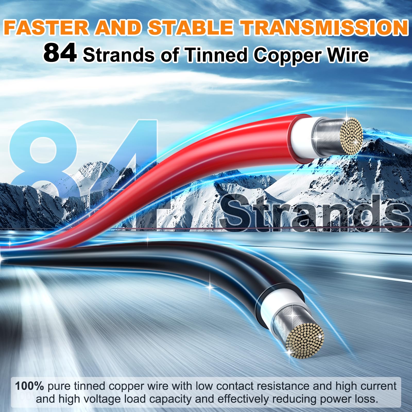 Oududianzi IP68 solar wire during rain emphasizes reliable outdoor performance.