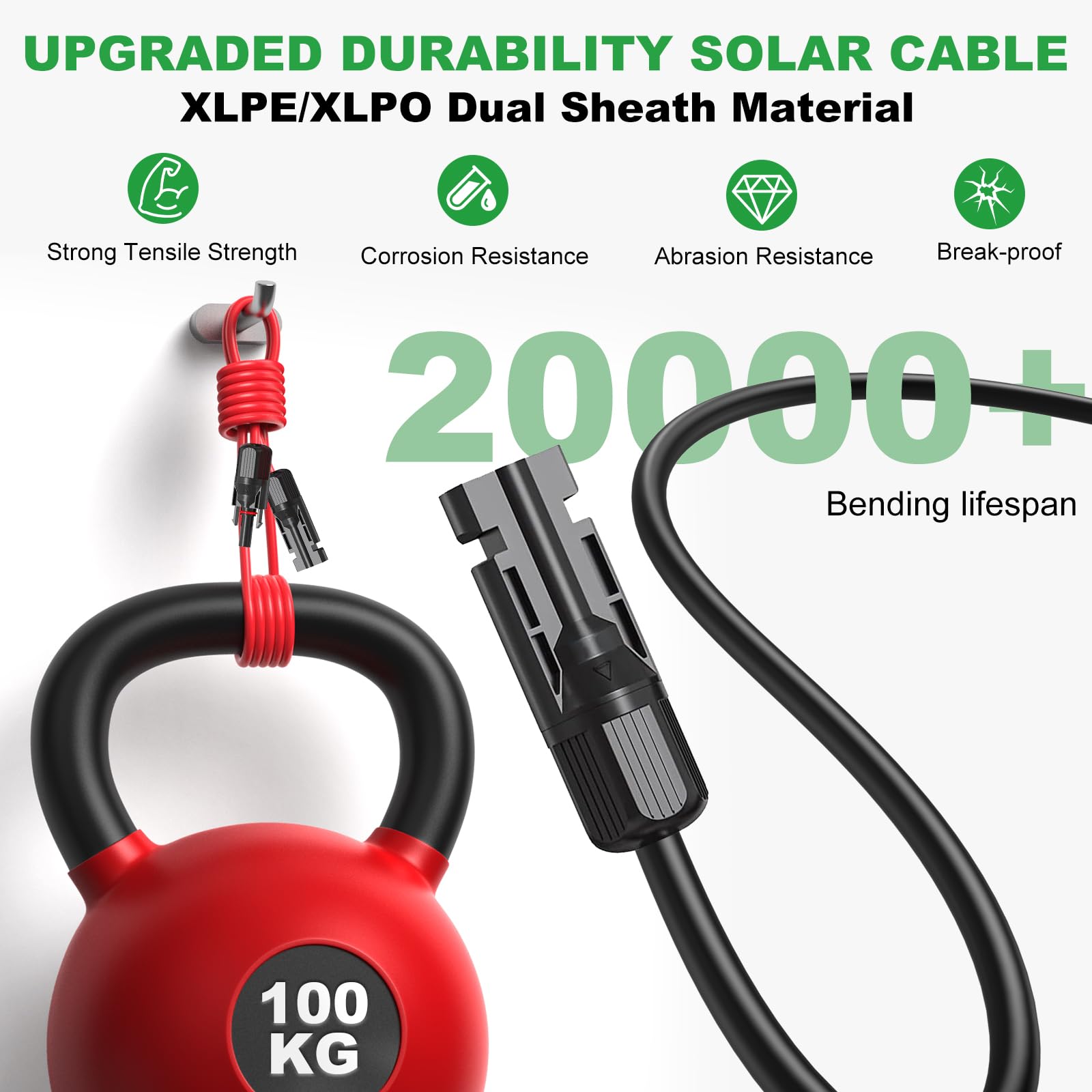 Oududianzi tinned copper PV wire 10AWG ensures low resistance and reliability.