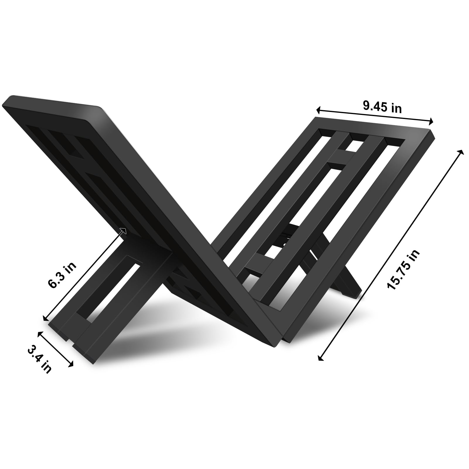OugeWood black finish blends with modern decor.