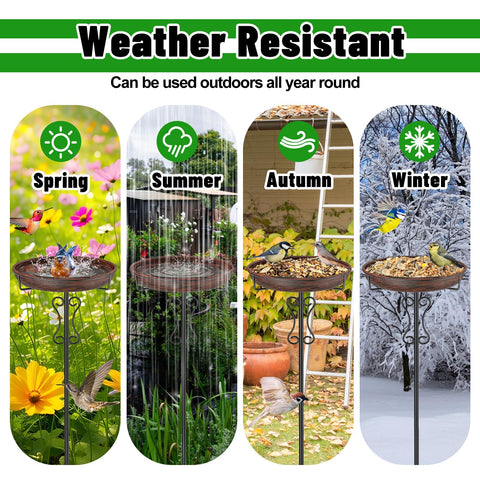 Ouinis bird bath is easy to assemble and clean for quick setup.