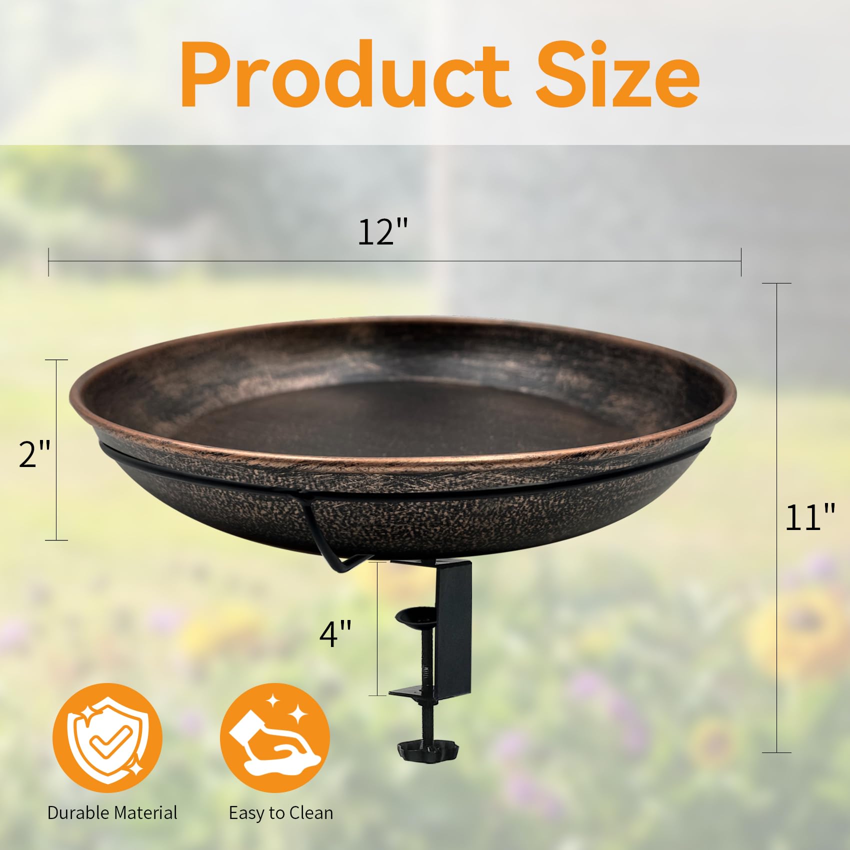 OUISJYER 2-inch deep water bath designed for small songbirds.