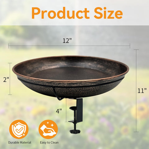 OUISJYER 2-inch deep water bath designed for small songbirds.