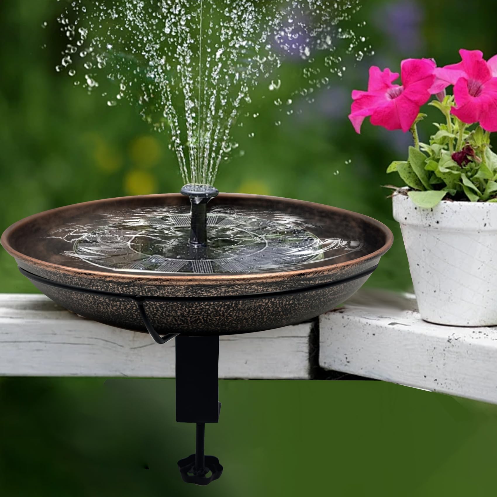 OUISJYER bird feeder option by adding seeds to attract birds.