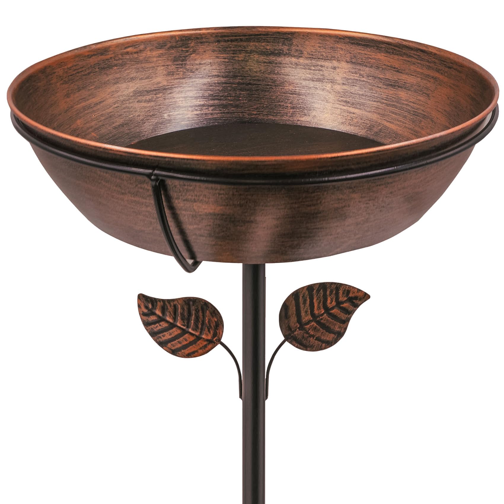 OUISJYER birdbath on a 36-inch stake inviting birds to visit.