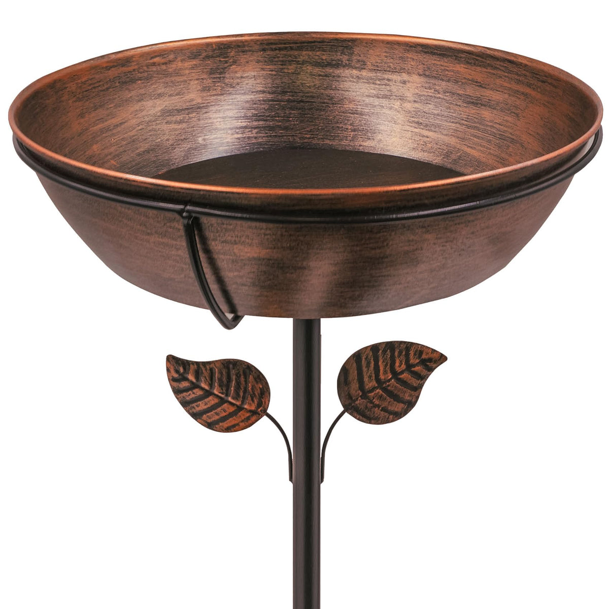 OUISJYER birdbath on a 36-inch stake inviting birds to visit.