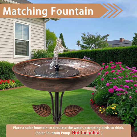 OUISJYER bird bath easy cleaning with damp cloth to prevent moss buildup