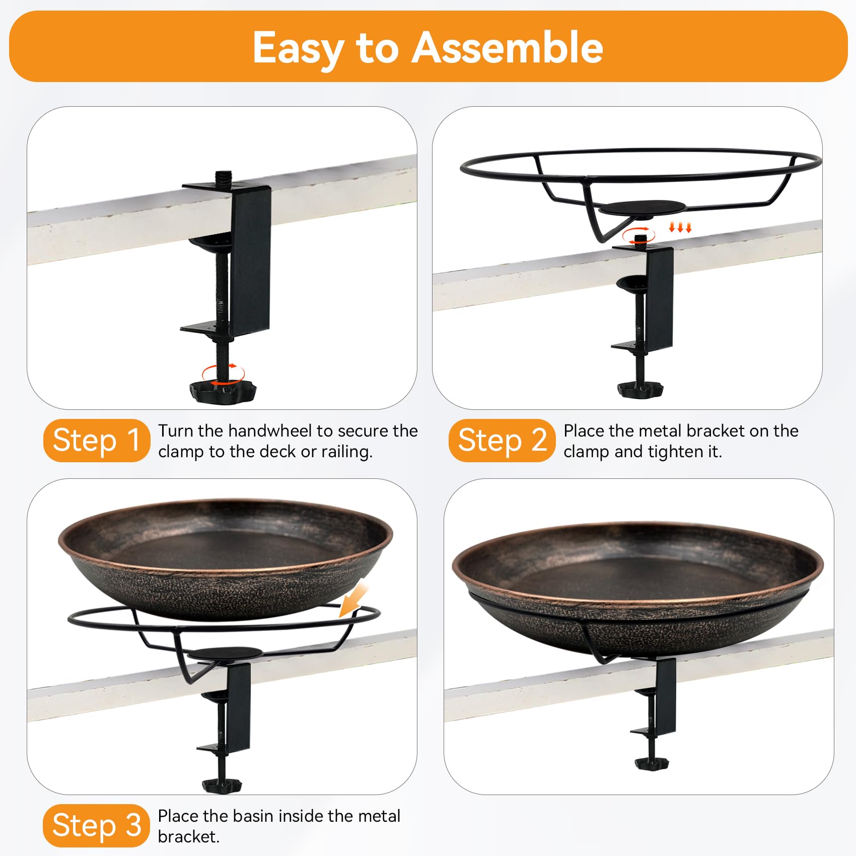 OUISJYER heavy-duty galvanized metal construction stands up to the outdoors.