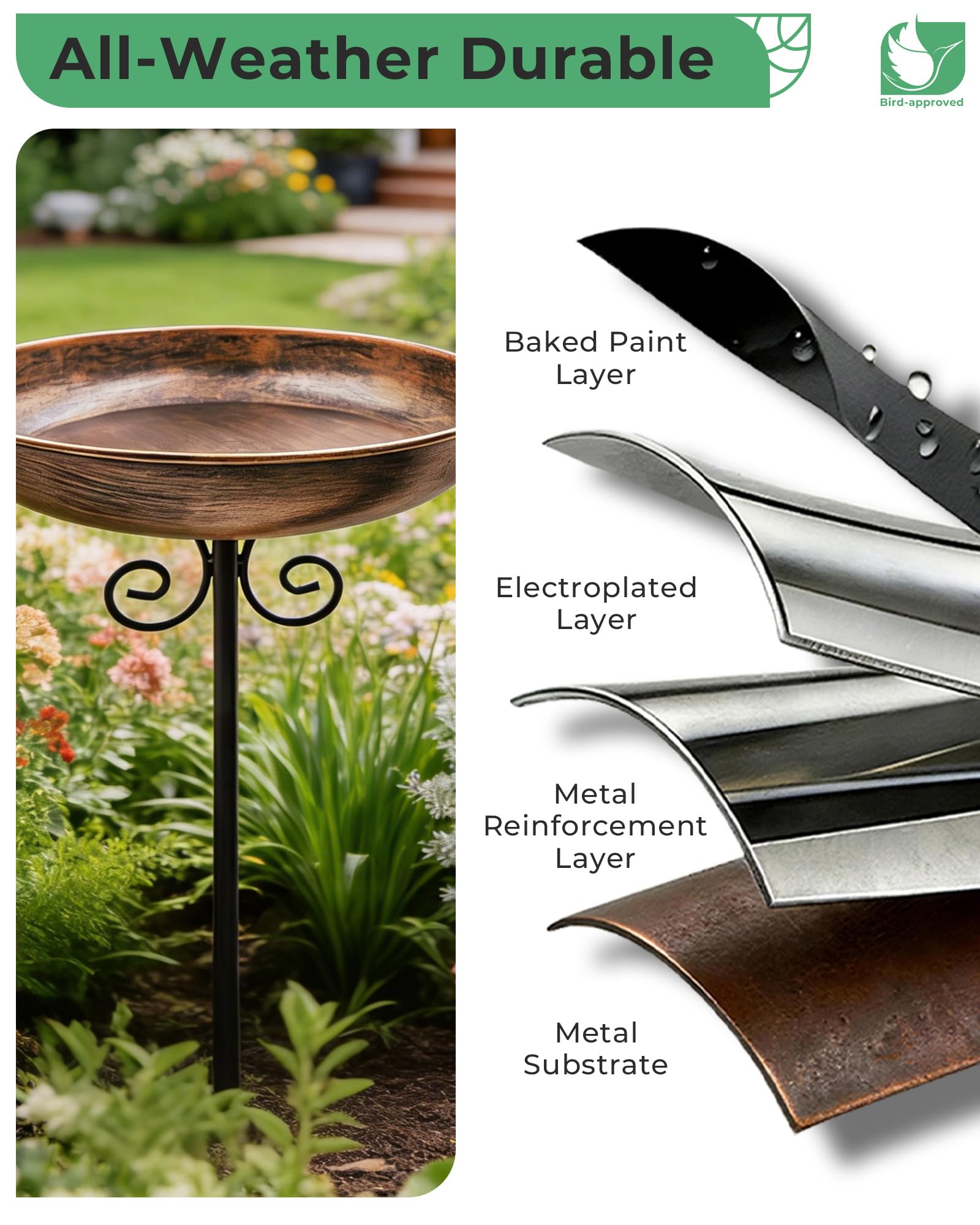 OUISJYER year-round garden decor suitable for all seasons.