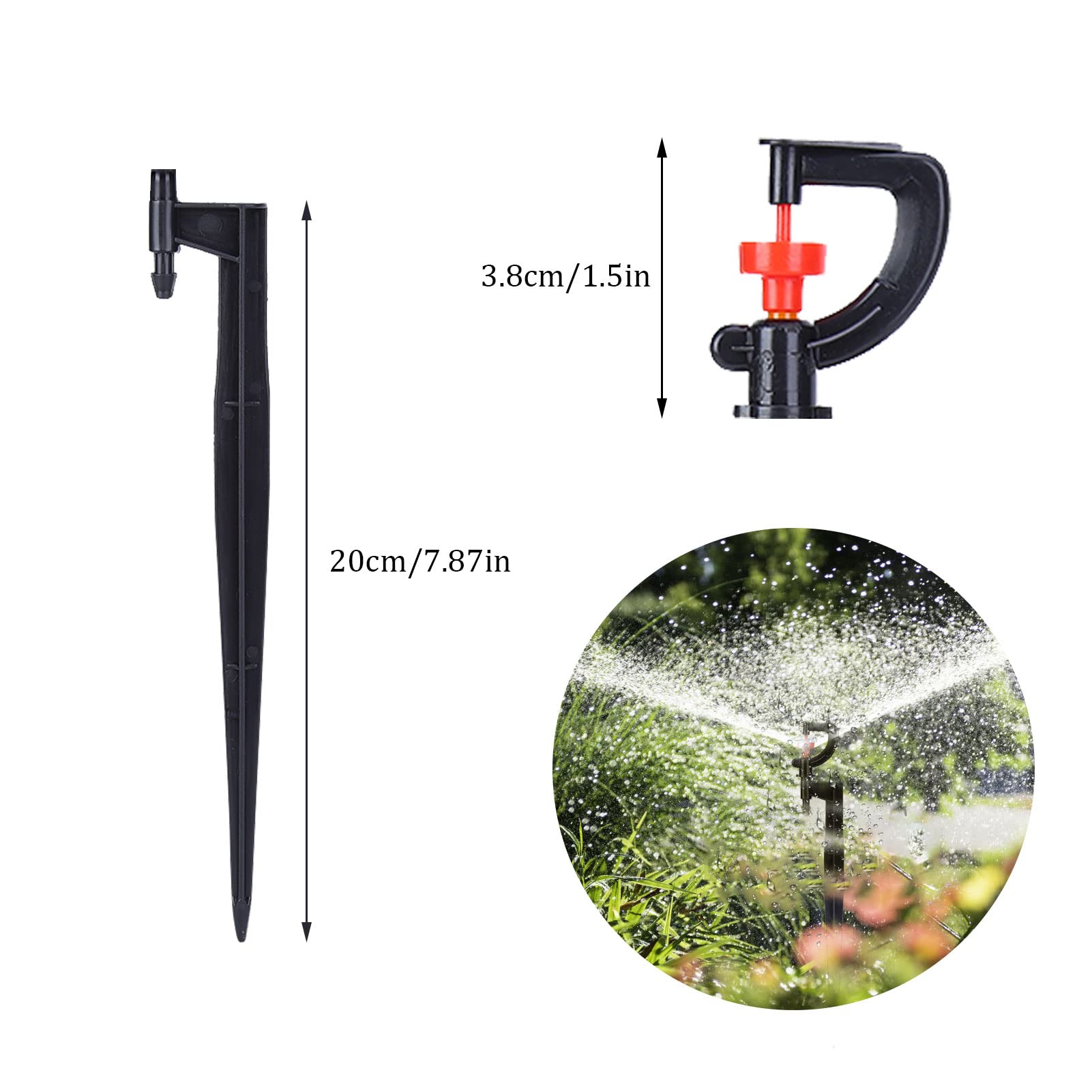 OUKENS 20-nozzles pack provides wide-area irrigation for medium-sized gardens