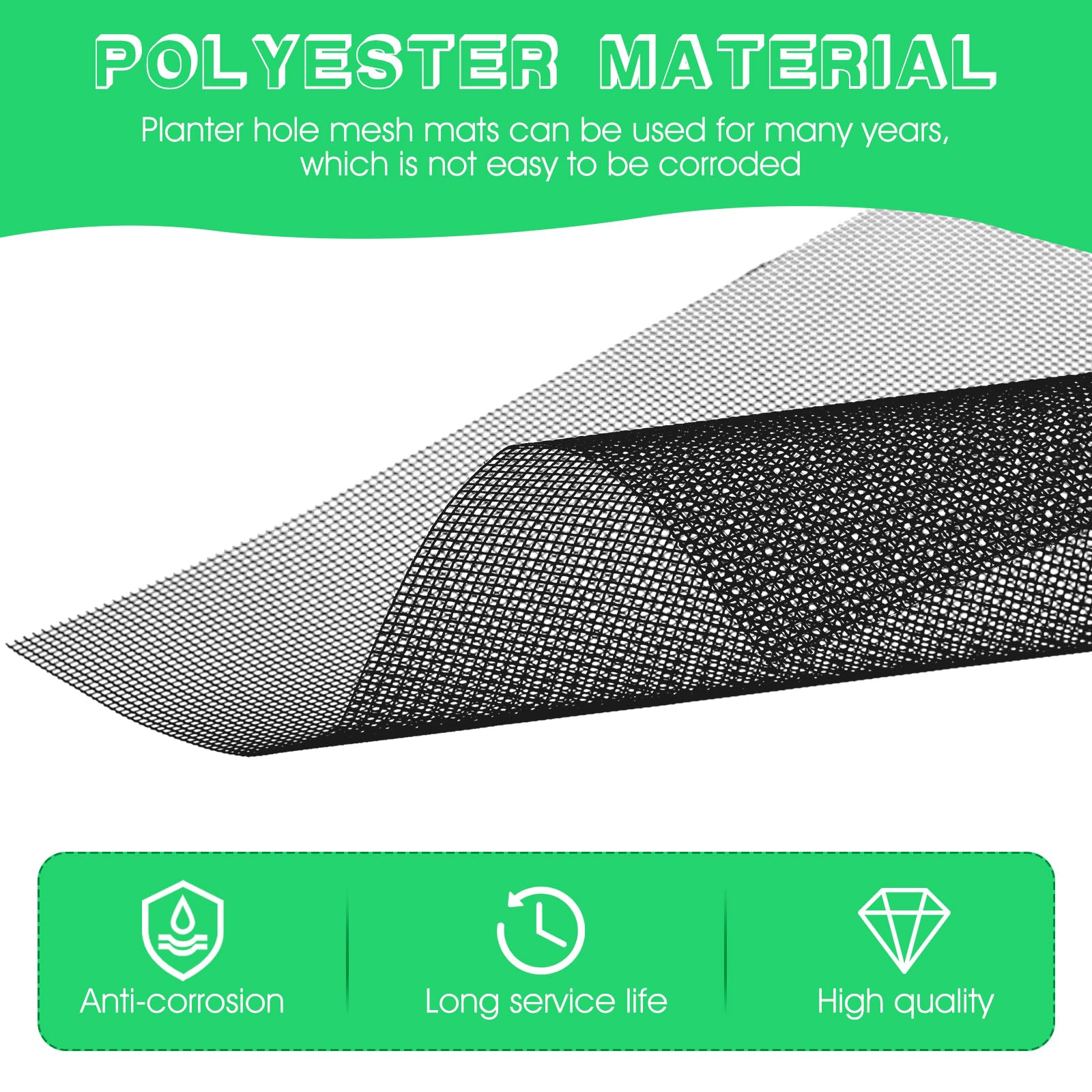 Ouligay pack of 10 mesh pads offers reliable drainage and soil retention