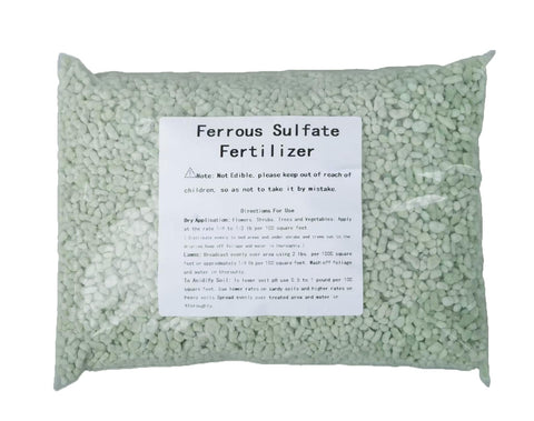 OULLYY Ferrous Sulfate granules used to condition soil and promote greener grass