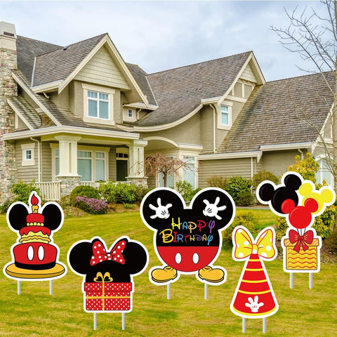 OULUN Mickey yard decor setup – complete party display in minutes.