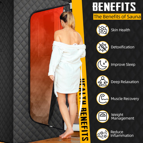 ouluu portable sauna remote control for easy temperature adjustments