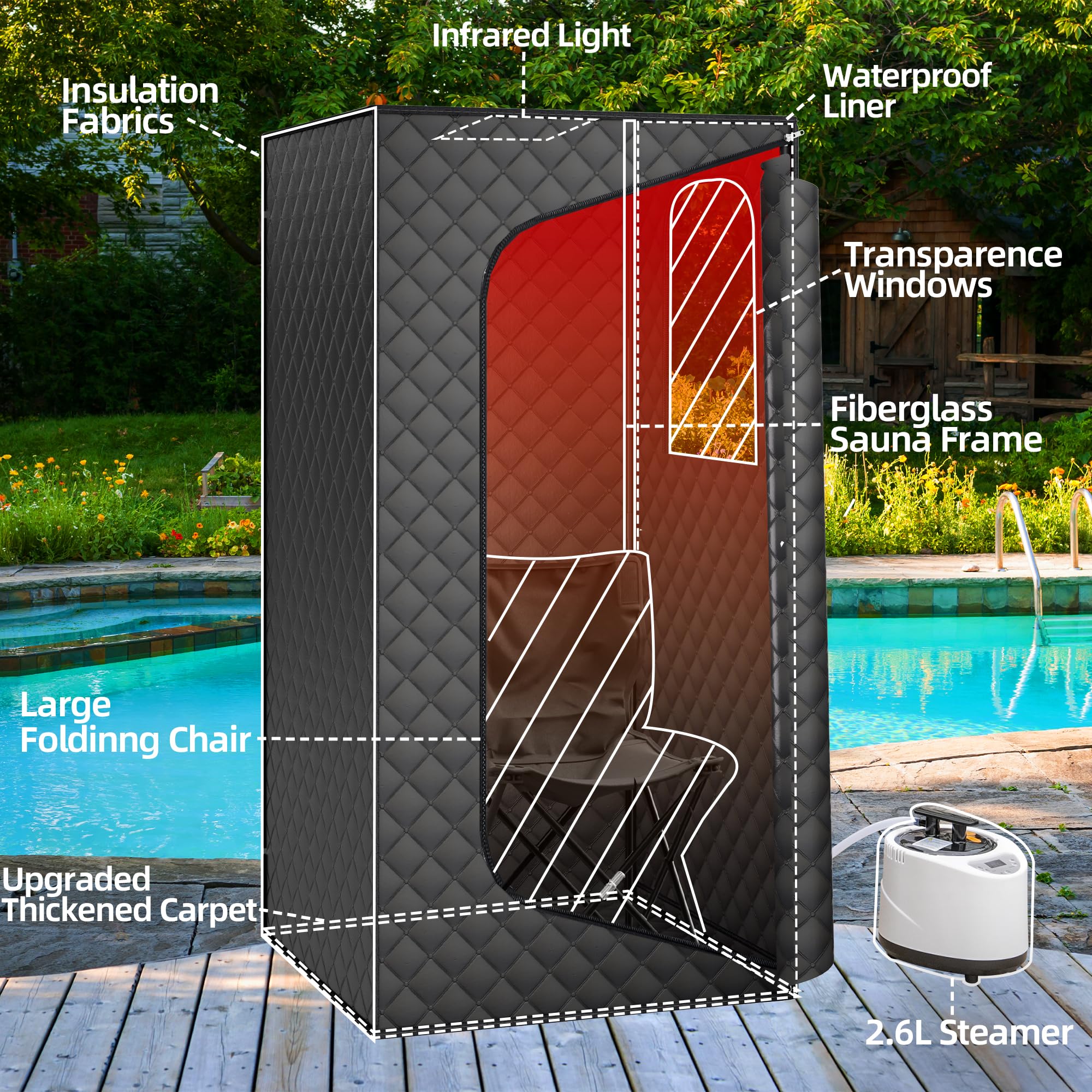 ouluu travel-ready sauna folds for on-the-go wellness