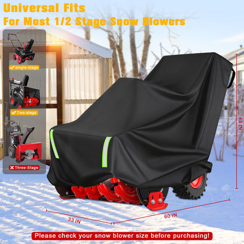 OUMEE snowblower cover with waterproof 600D Oxford cloth.