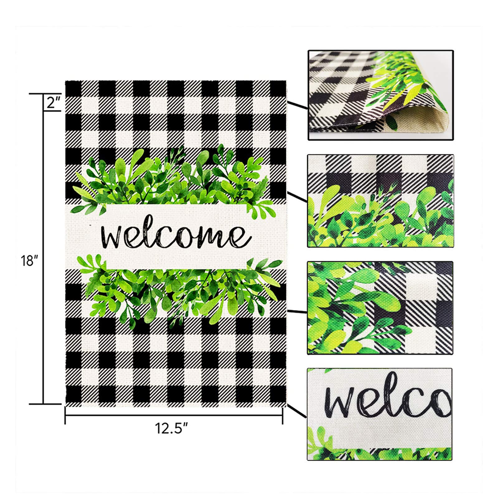 OuMuaMua flag on porch or yard enhances spring and winter decor