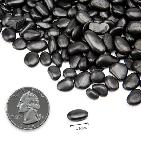 OUPENG black pebbles outdoor pathway display for clean edging