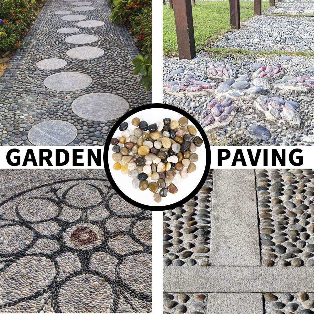 OUPENG outdoor and indoor decor pebbles for patios and gardens
