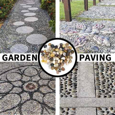 OUPENG outdoor and indoor decor pebbles for patios and gardens