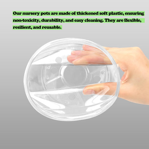 OUPSAUI 3.5-inch pot with drainage holes to prevent overwatering and root rot.