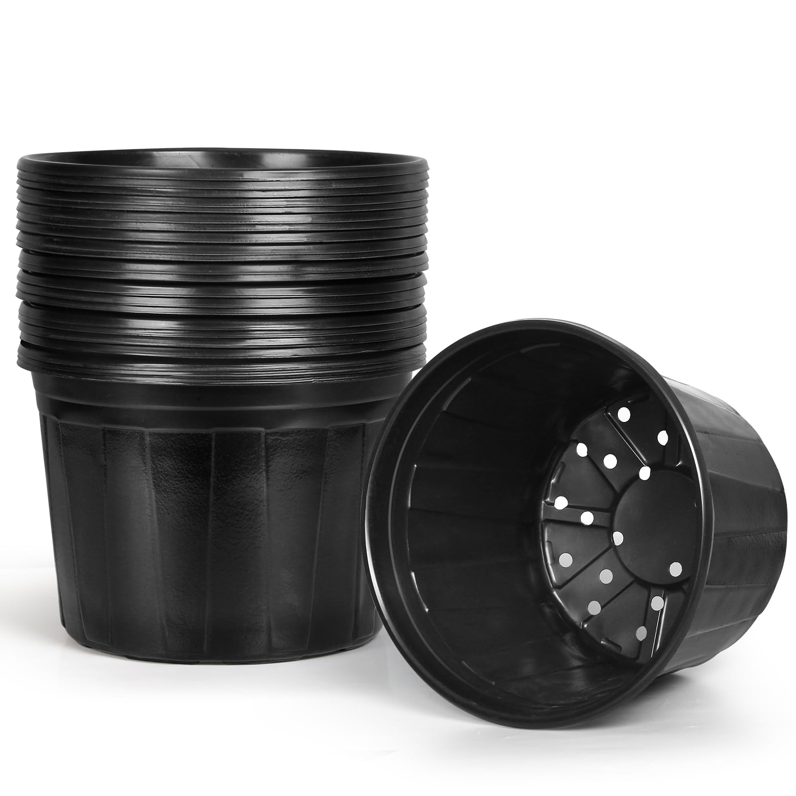 OUPSAUI 3-gallon pot top view showing spacious planting area and root air space