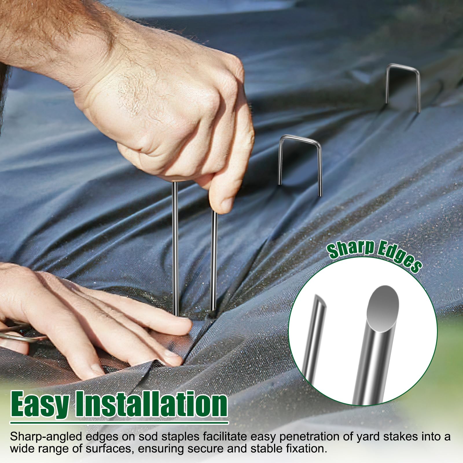 OUPSAUI 12-inch stakes are reusable for eco-friendly garden projects.
