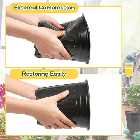 OUPSAUI pot with bottom drainage holes for improved water drainage