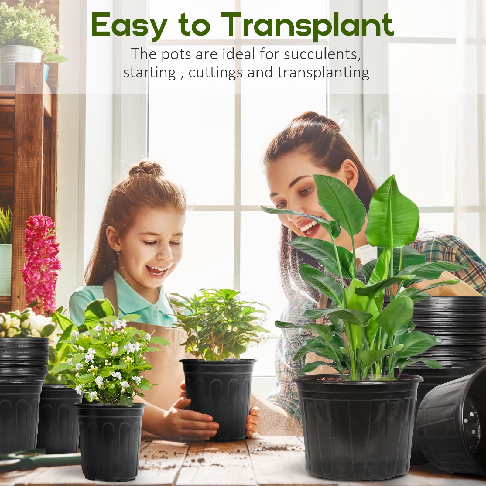 OUPSAUI packaging shows 24 pots per package for bulk gardening