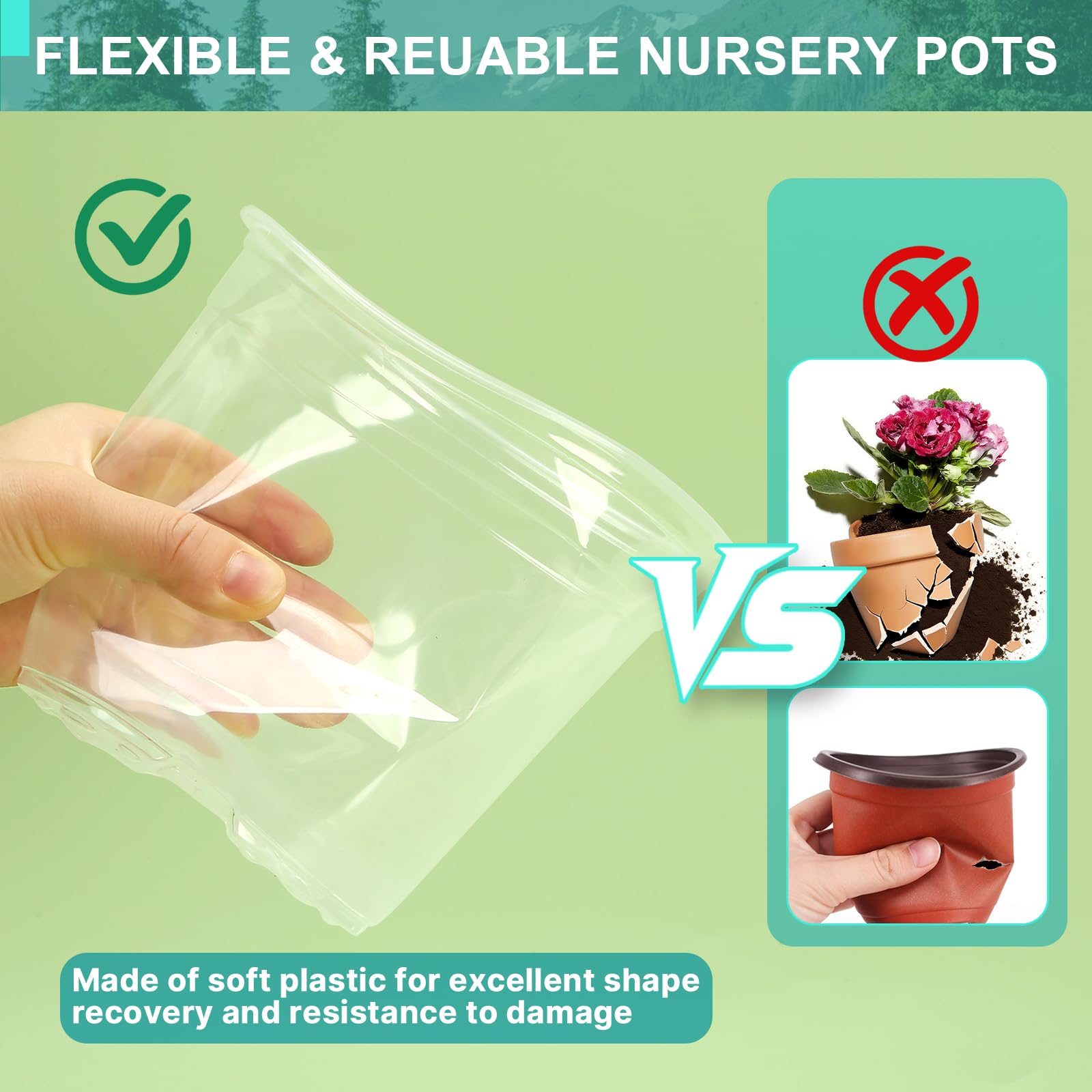 OUPSAUI seedling propagation pot ideal for cuttings and roots.