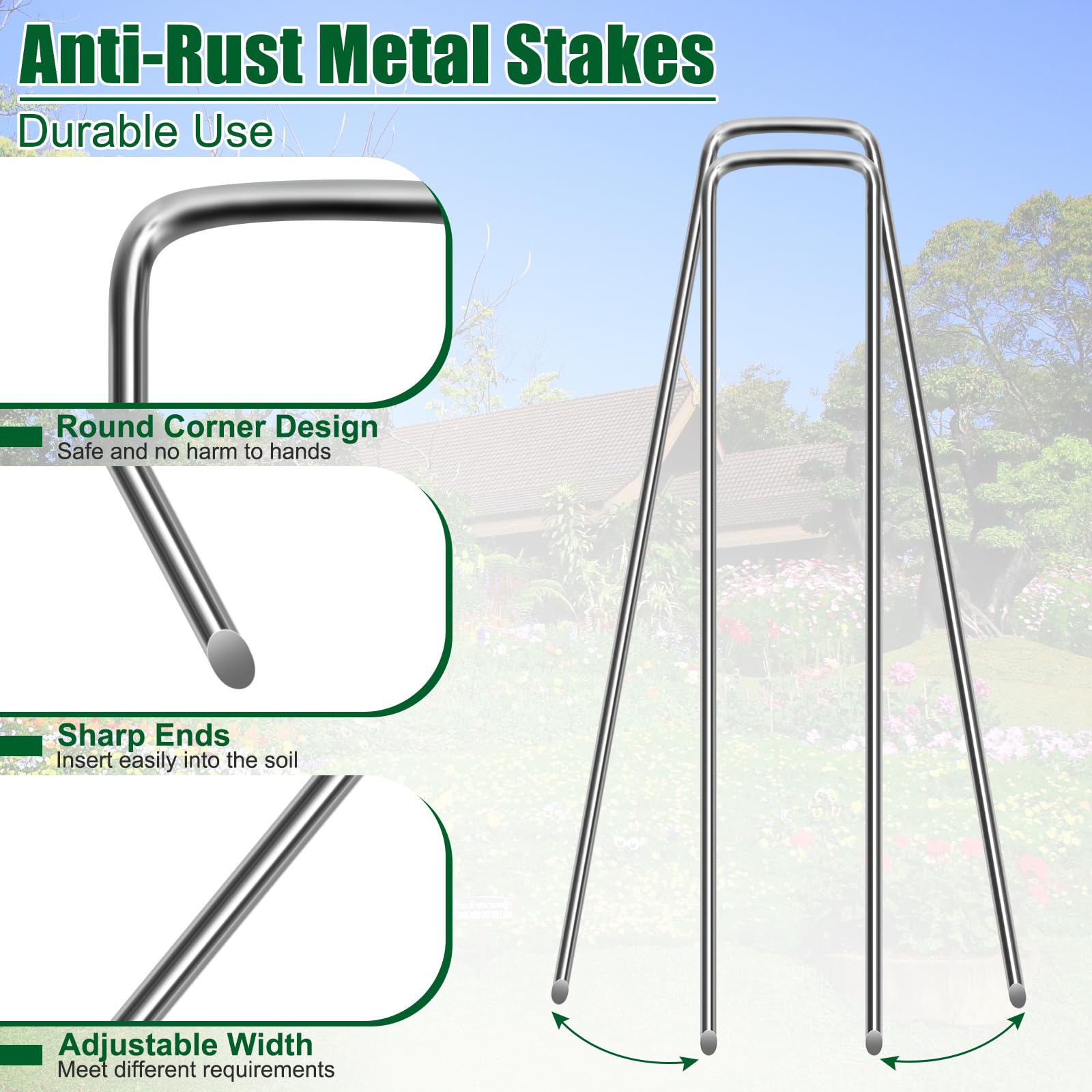OUPSAUI tent stakes secure outdoor setups, offering heavy-duty grip and reliable ground penetration.