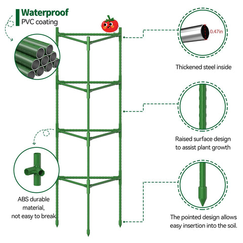 OUREST triangle trellis shows durable design for climbing vegetables