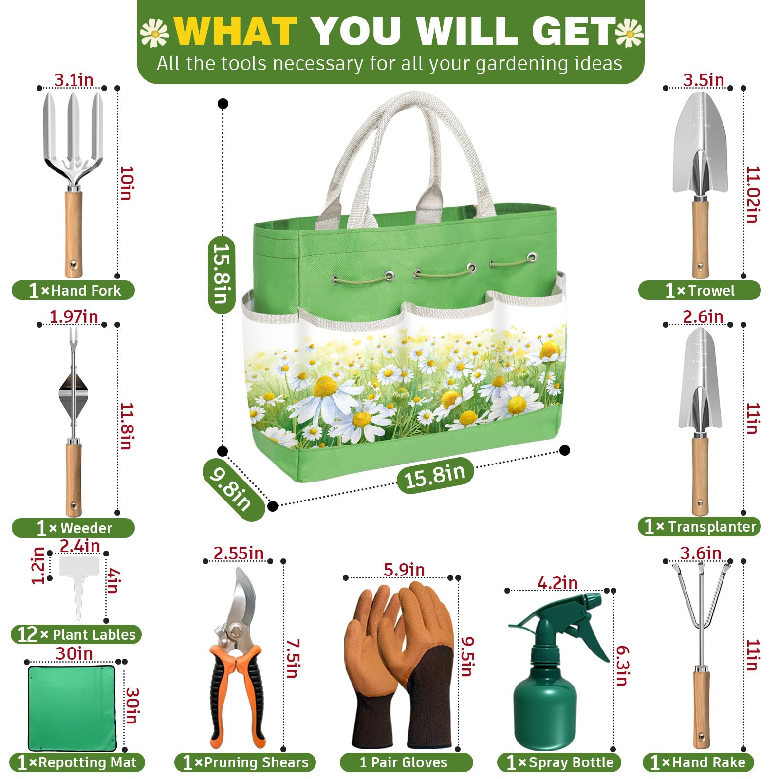 OUREST hand rake helps you loosen soil with precision.