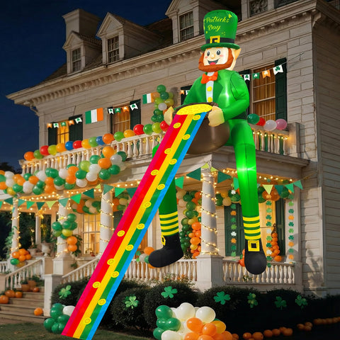 OurWarm LED-lit leprechaun night display for outdoor decoration