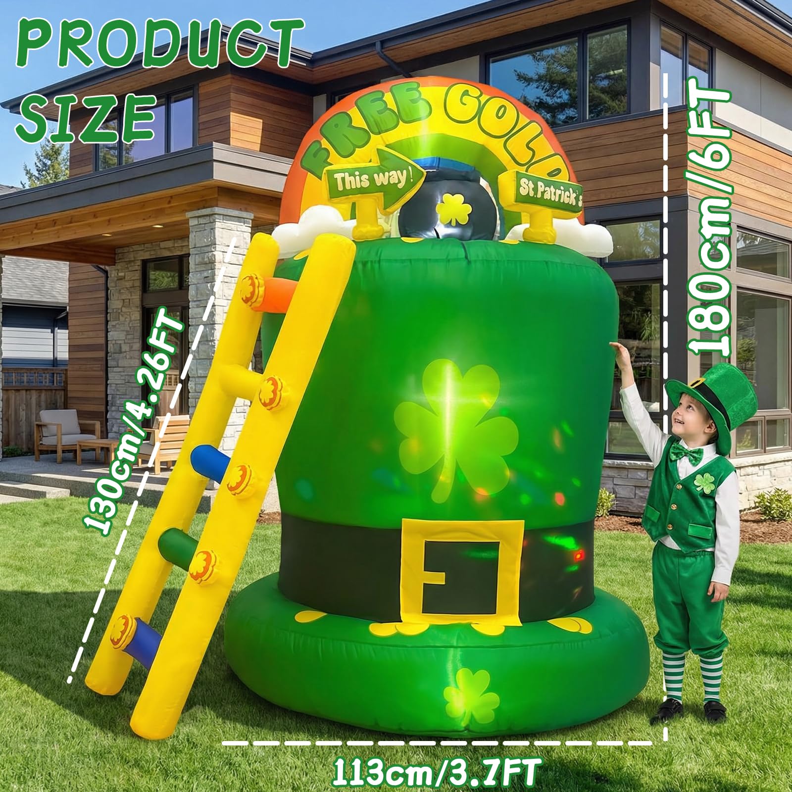 OurWarm leprechaun hat trap close-up highlights clever design for photos