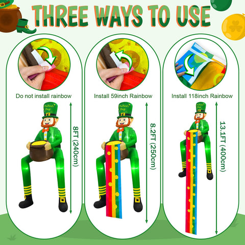 OurWarm pot-of-gold inflatable as a festive focal point