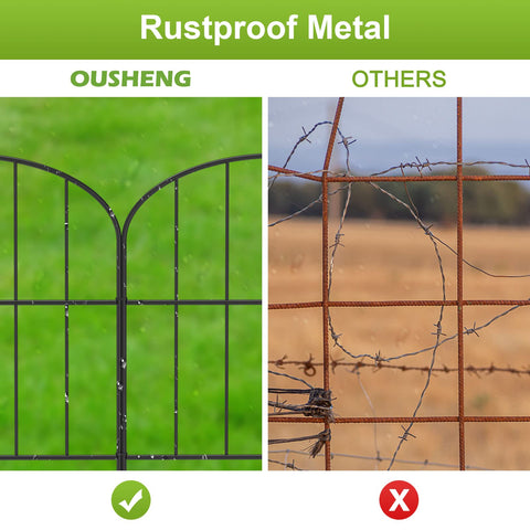 OUSHENG decorative black border enhances yard appeal and structure.