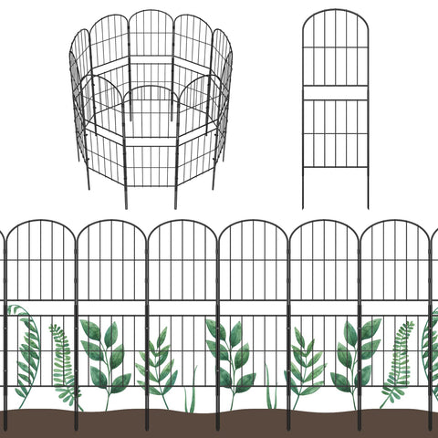 OUSHENG decorative fence arch panel 36in defines garden edges with elegant arch.