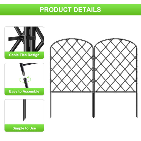 OUSHENG diamond-shaped design detail adds decorative appeal to outdoor borders.