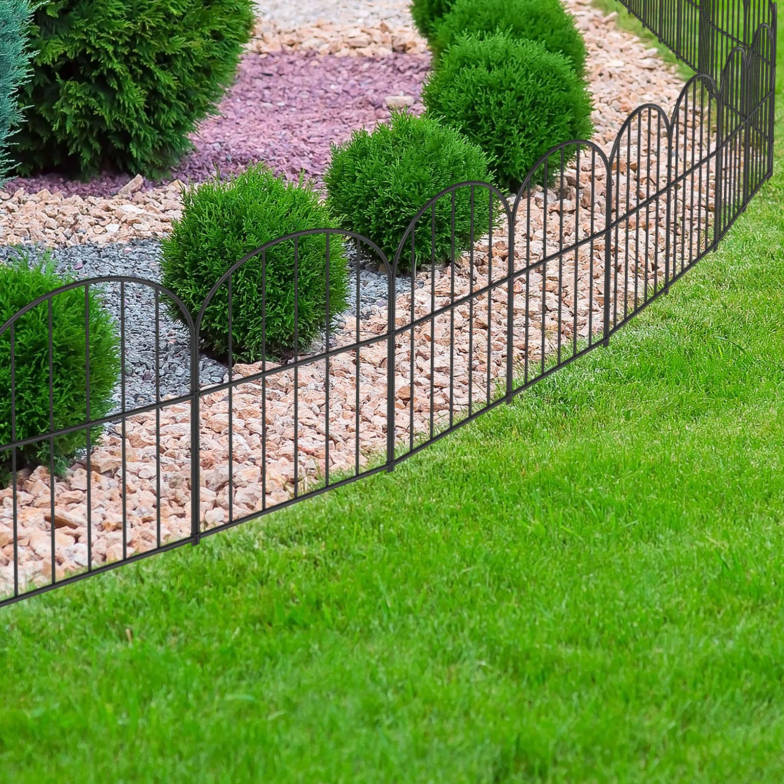 OUSHENG garden fence is lightweight and easy to remove for storage.