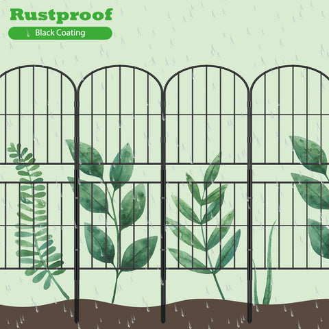 OUSHENG garden border fence adds decorative separation for plants.
