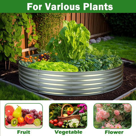 OUSHENG large 5ft by 5ft by 1ft bed ready to plant vegetables.