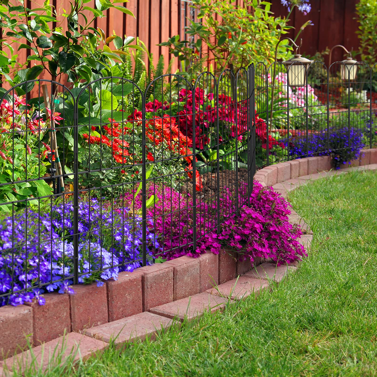 OUSHENG modular fence shapes for straight, L, or zigzag layouts.